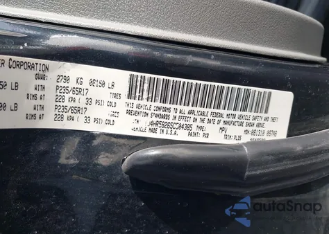 2005 Jeep Grand Cherokee Limited z USA, uszkodzony, nr VIN 1J4HR58265C504385